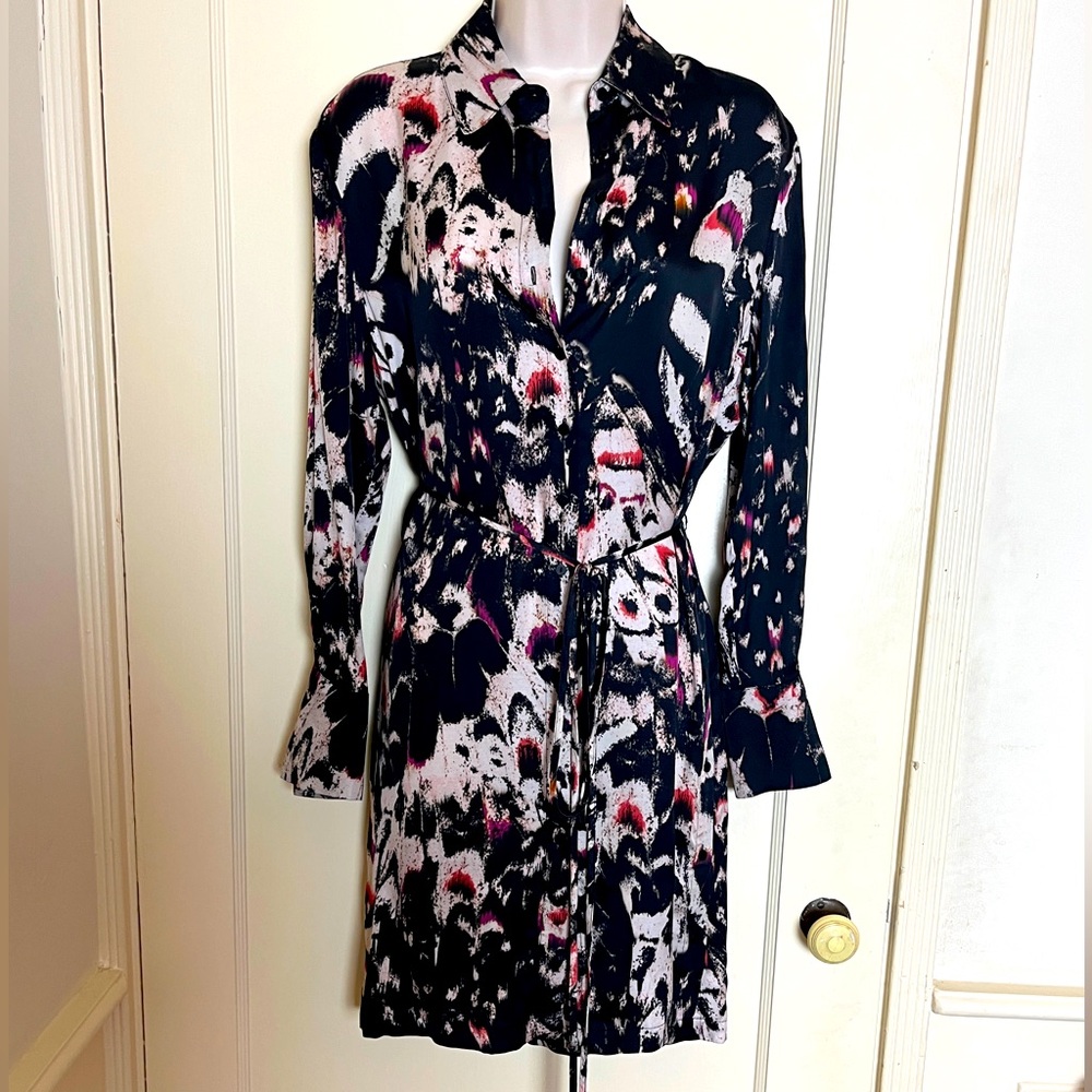All Saints Shirt Dress with Tie Belt and a Multitude of Buttons!
